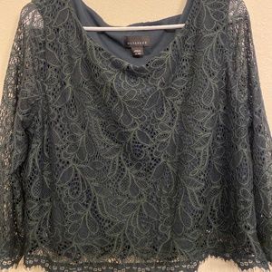 Lace Moss Green blouse